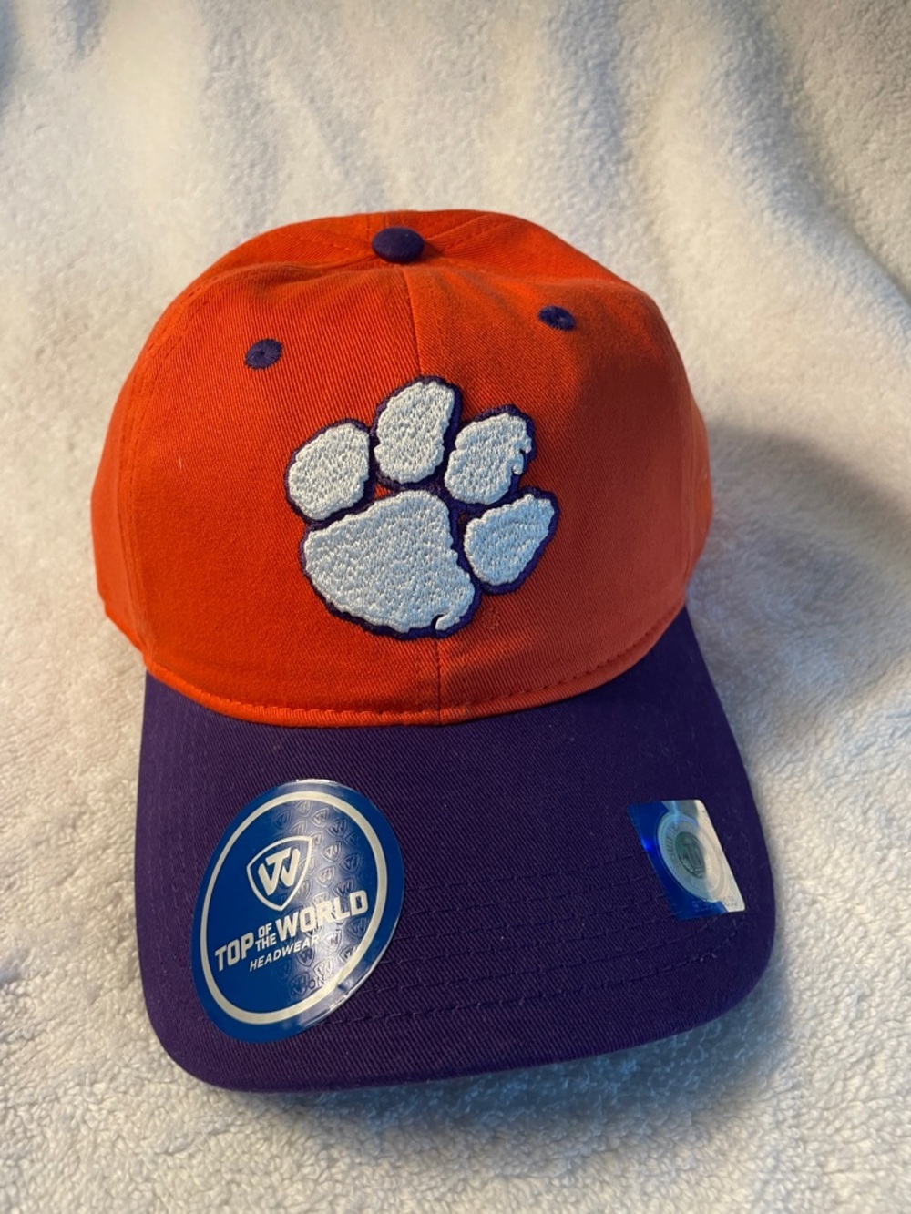 Top of the World Clemson Orange and Purple Hat/ Ball Cap/ Baseball Cap